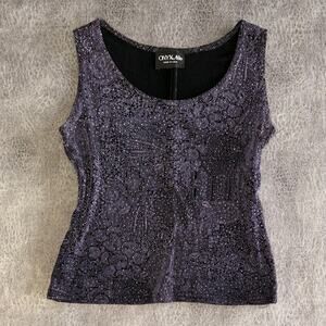 Vintage Onyx Nite Shimmering Sleeveless Top